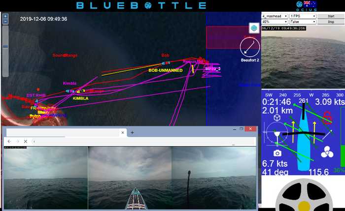 Bluebottle mission control software which was adopted for use as a Common Control System