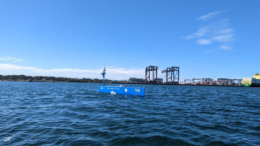 BB708 first of BETH 2.0 vessels first sea trial Botany Bay - sail down