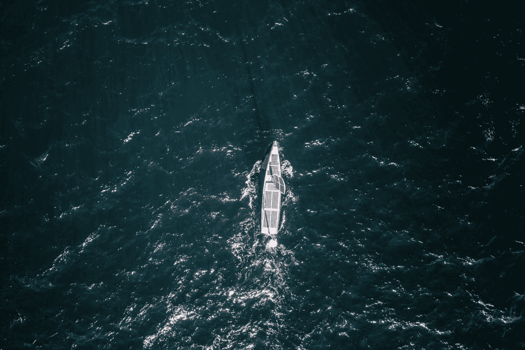Drone shot off Sydney Heads